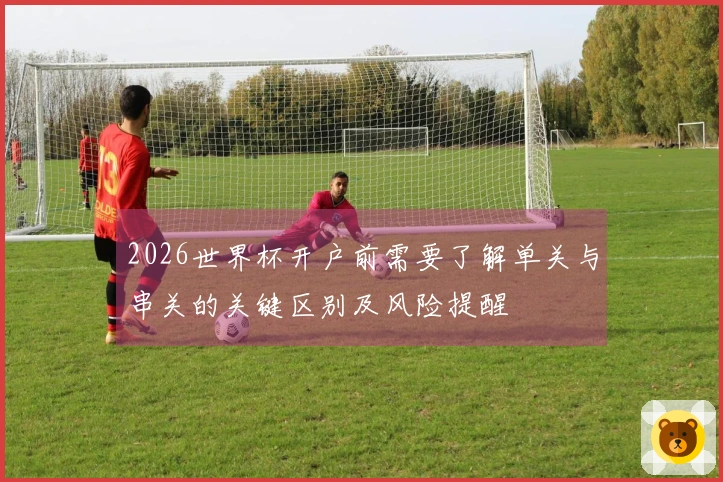 2026世界杯开户前需要了解单关与串关的关键区别及风险提醒